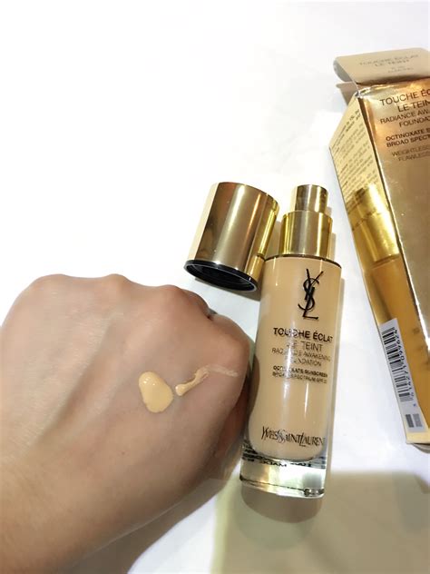 ysl touche eclat le teint radiance awakening foundation swatches|touche eclat foundation reviews.